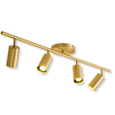 Imagem de Luminária Led Quatro Spot P/ Teto Gu10 Gold Luxo Iluminação - VLED