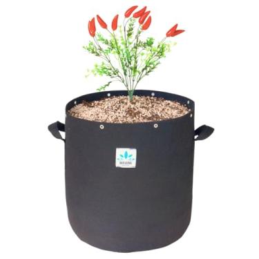 Imagem de Vaso Feltro 30 Litros para Cultivo com Alças e Furos para LST
