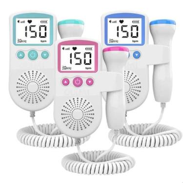 Imagem de Sonar Fetal Doppler Obstétrico Ouvir Batimentos Grávida Bebê