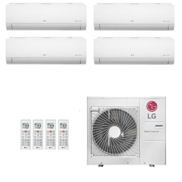 Imagem de Ar-Condicionado Multi Split Inverter LG 48.000 (2x Evap HW 12.000 + 2x Evap HW 18.000) Quente/Frio 220V								
