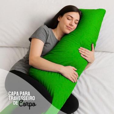 Imagem de Capa p/ Travesseiro de Corpo Impermeável 50x140cm Com Zíper Coloridas 