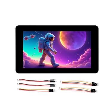 Imagem de Placa de desenvolvimento de tela sensível ao toque ESP32-S3 de 7 polegadas, ESP32-S3 com LCD de 7 polegadas 800 × 480, tela sensível ao toque de 5 pontos 65K RGB, suporta Wi-Fi de 2,4 GHz e Bluetooth