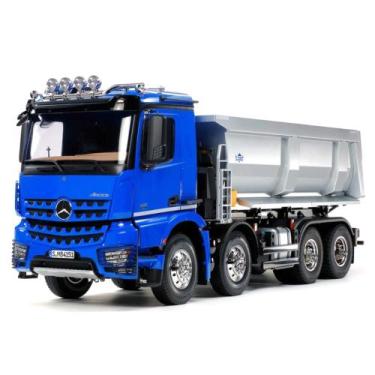 Imagem de Automodelo Semi-Truck Tamiya 1/14 RC Mercedes Benz 8X4, Azul