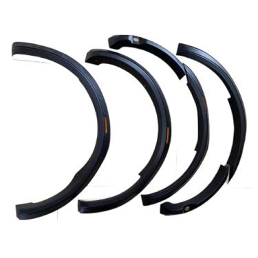 Imagem de 3.0" Slim Mudguards Compatível com Ranger 2015-2021 T7 T8 Wildtrak XL XLT MK2 MK3 Fender Flare Roda Arco Peças Preto Car Styling Molding(With Senor Hole)