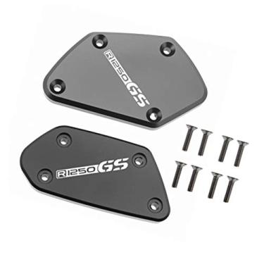 Imagem de Acc-Creativity Tampa do reservatório de fluido de freio dianteiro de alumínio para motocicleta Tampa do reservatório do cilindro mestre compatível com BMW R1250GS 18-19 (titânio)