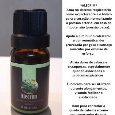 Imagem de Óleo Essencial De Alecrim Cicatrizante 100% Natural 10ml