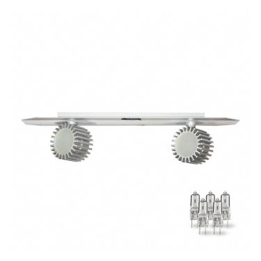 Imagem de Luminária Spot Duplo Linear Móvel Taschibra Td 11/2 Prata 220v