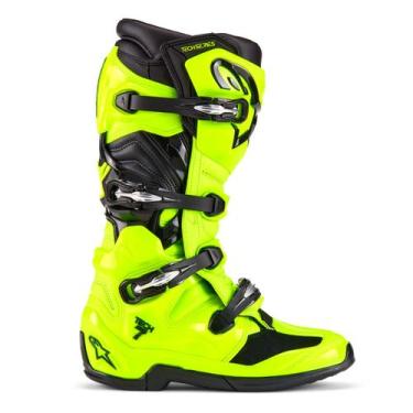 Imagem de Bota Alpinestars Tech 7 Amarelo Motocross Trilha Off Road, Amarelo flu