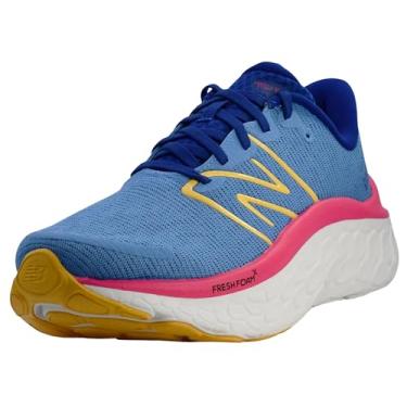 Imagem de New Balance Tênis de corrida feminino Fresh Foam X Kaiha Road V1, Azure/Dragon Berry/Clementine, 6 Wide