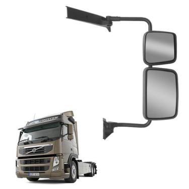 Imagem de Espelho Retrovisor com Auxiliar p Volvo VM 2006 em Diante LD - Fabbof