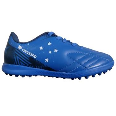 Imagem de Chuteira Society Infantil Oxn Avanti 2 Cruzeiro - Azul - 35