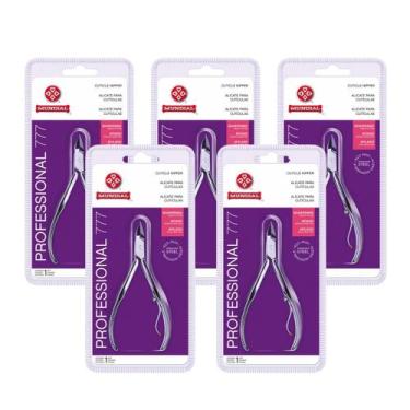 Imagem de Kit 5 Alicates De Cutícula 777 Professional Aço Inox Mundial