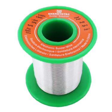 Imagem de Solda elétrica de solda, núcleo de resina sem chumbo, solda de prata sem PB, 0,8 mm, 200 g, solda de liga fina Sn99 Ag0.3 Cu0.7 conector PCB solda 0,06 cm 200 g