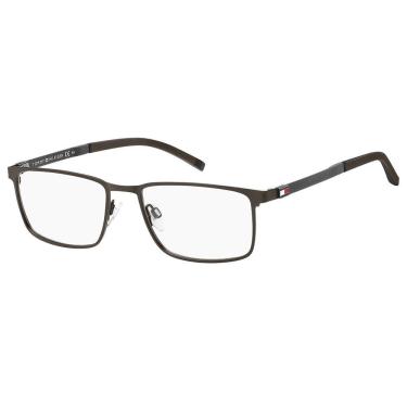 Imagem de Armação Óculos De Grau Masculino Tommy Hilfiger Th1918 4in 56 Fibra De Carbono