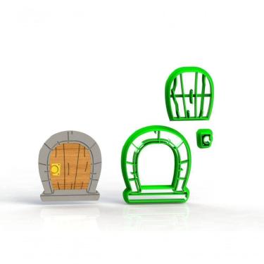 Imagem de Cortador Borta Antiga Mod1 Bosque Encantado Floresta Modular Tamanho 6 Cm