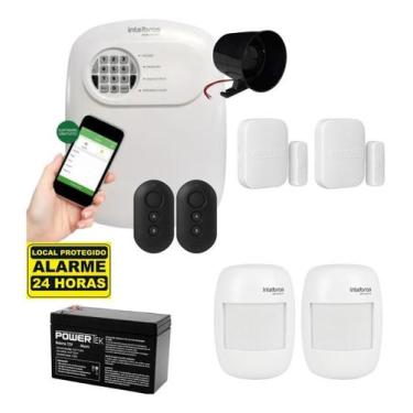 Imagem de Kit Alarme Intelbras Anm 24 App Celular 4 Sensor 2 Controle