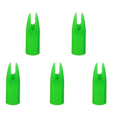 Imagem de ZSHJG Pacote com 50 cola para flecha de tiro com arco no eixo de seta de 7 mm para arco composto recurvo de flechas de caça DIY (verde)