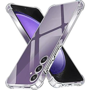 Imagem de Capa Capinha Com Bordas Anti Impacto Para Galaxy S23 FE Tela de 6,4 Polegadas (Bluepink)