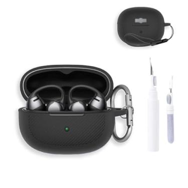 Imagem de NOUKAJU Capa para SHOKZ OpenDots One, capa protetora para fone de ouvido (com mosquetão + cordão + caneta de limpeza) à prova de quedas, à prova de choque, à prova de poeira, capa protetora para SHOKZ