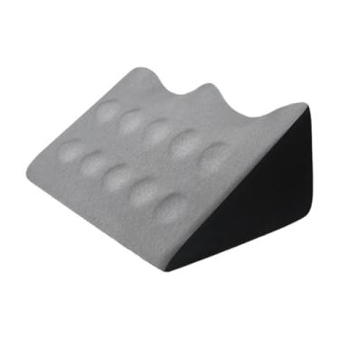 Imagem de Ioensy Travesseiro de cunha para cama, almofada para elevação de pernas e costas, para massagem em casa, para pós-cirurgia, adultos, para observar, para, Cinza