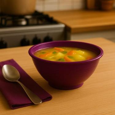 Imagem de Kit 20 Cumbuca Tigela Bowl Caldo Quente Sopa Frio Feijoada 600ML Plást