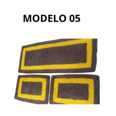 Imagem de Tapete de Frufru Personalizado cozinha 3 peças 1,20 x40  Decoração Exc