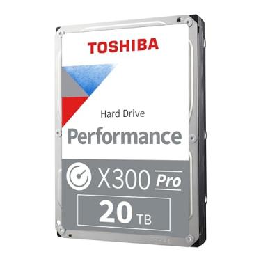 Imagem de Toshiba Disco rígido interno X300 PRO 20TB de alto desempenho para profissionais criativos de 3,5 polegadas – Taxa de carga de trabalho de até 300 TB/ano CMR SATA 6 Gb/s 7200 RPM 512 MB Cache