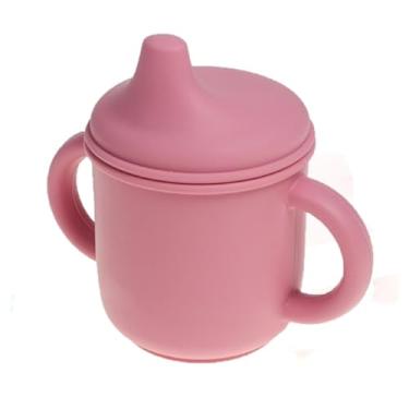 Imagem de Copo Infantil de Silicone com Bico, 150 ml - Para Alimentação Infantil - BPA Free (Azul) (Rosa)