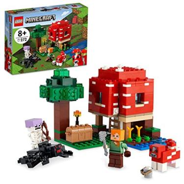 Imagem de LEGO Minecraft The Mushroom House 21179 Building Kit; Toy House Playset; Grande presente para crianças e jogadores com mais de 8 anos (272 peças)