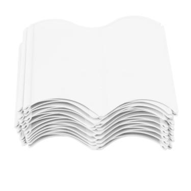 Imagem de Cffuvros 20pcs Sem escavação Kit de borda de bordas de jardim, bloqueio de paisagem interligada para gramados de canteiros de flores, borda de pátio de plástico pesado com martelo (Branco)