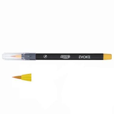 Imagem de Caneta Brush Pen Aquarelável Brw - Ponta Pincel - Unidade, Amarelo