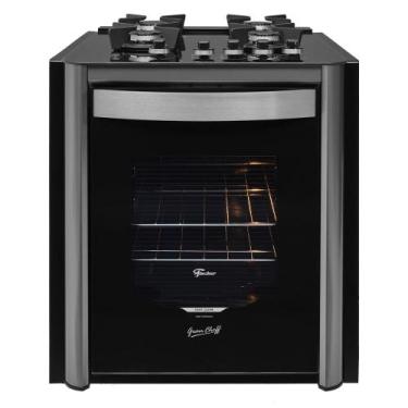 Imagem de Fogão 4 Bocas de Embutir a Gás Fischer 4Q Gran Cheff com Grill Preto 1