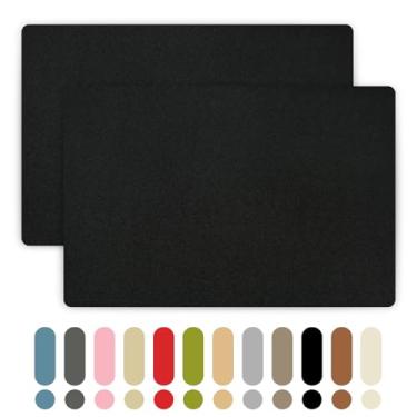 Imagem de Remendos de reparo de tecido de sofá, adesivos de reparo de linho de 20 x 30 cm para móveis, 2 peças de tecido de lona para assentos de carro, bolsas, jaquetas, tendas, cortina, estofados (preto)