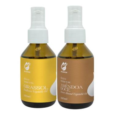 Imagem de Óleo Vegetal de Amêndoa Doce e Girassol Puro 100ml 100% Natural | Base para Cosméticos, Hidratação e Cuidados com Pele e Cabelos Oliapon