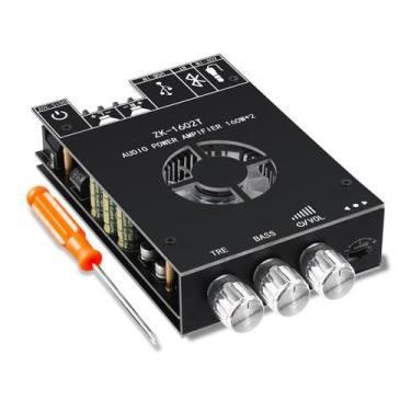 Imagem de Placa amplificadora Bluetooth Daakro ZK-1602T 160W+160W 2.0 canais