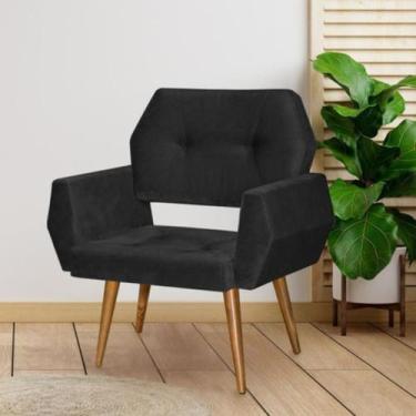 Imagem de Poltrona Breda Decorativa Estofada Sala Quarto Escritório - Estofados 