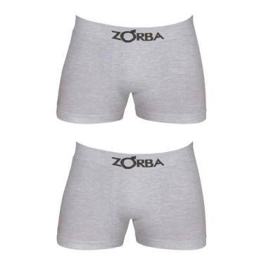Imagem de KIT/2 Cueca Boxer Zorba 632781 Seamless Algodão T. P/GG, P, 262, Mescl