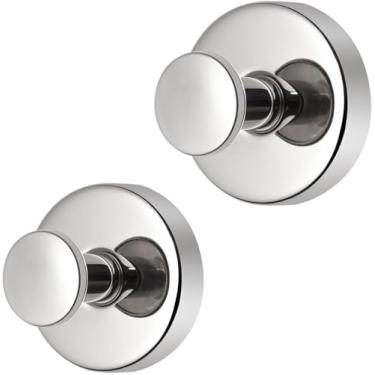 Imagem de Linwnil Gancho de grinalda com ventosa, ganchos de ventosa pendurados 4,5 kg, suporte de guirlanda com ventosa à prova d'água para janelas, chuveiro, grinaldas, portas lisas (polido cromado, pacote