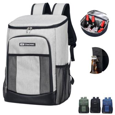 Imagem de Mochila Térmica Termowave 25L Bolsa Cooler Bebidas - Branca