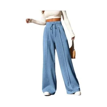 Imagem de Calças Esportivas Femininas Soltas - Modelagem Larga e Confortável par