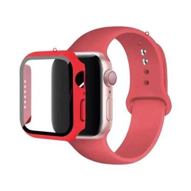 Imagem de Pulseira De Silicone Para Apple Watch Series 8 9 7 6 5 4 3 SE 45mm 44m