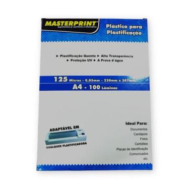 Imagem de Plastico plastificacao 125 micras a4 - masterprint