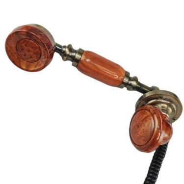 Imagem de Gancho Monofone Vintage Estilo Retro Telefone Fixo Decoraçao Casa Hote