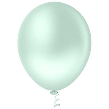 Imagem de Bexiga Redonda Granfesta 9" Candy Verde Pic Pic 50 Unidades