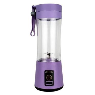 Imagem de Mini Liquidificador Portátil Recarregável Usb 4 Lâminas 380 - Gici Cas