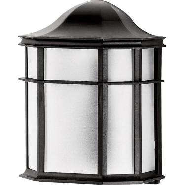Imagem de Arandela Externa Preta Lente Fosca Luminária de Parede Linha De Ville Dital Jardim Varanda