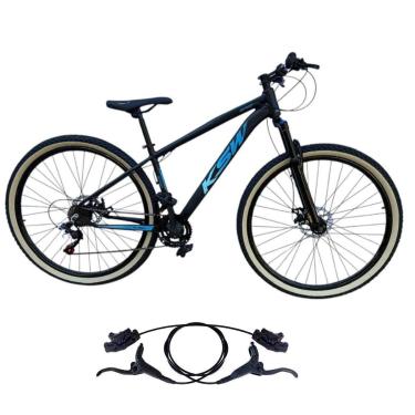 Imagem de Bicicleta Ksw Xlt Aro 29 24v Freios Hidraulicos Profissional Pneu Faixa Amarelo-Unissex