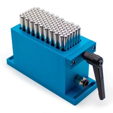 Imagem de iDili A21G-42100 Braçadeira de fixação flexível, pinça adaptável de 42 x 100 mm com curso de 21 mm para usinagem CNC, medição CMM, marcação a laser e montagem robótica (agulhas de aço inoxidável 304)