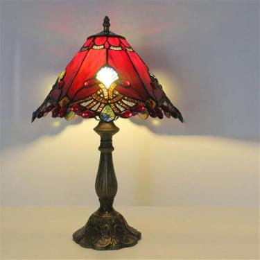 Imagem de Retro Luxo Americano Criativo Vidro Colorido Led Luz De Mesa, Iluminação Para Sala De Estar Estúdio Quarto Villa Hotel Decoração (Estilo 7)