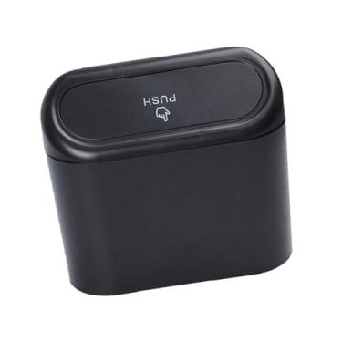 Imagem de SiaBiced Lixeira para carro, mini organizador de lixo automotivo, suprimentos automotivos, fácil instalação, pequeno recipiente de lixo para carro, para mesa